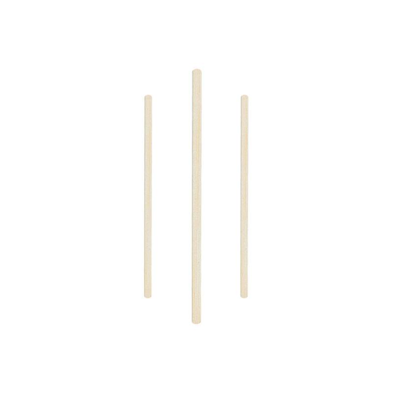 Bamboo Coffee Stirrers Round End