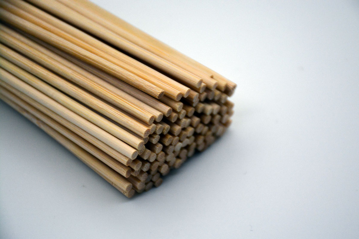 How to choose the size when making marshmallows with bamboo sticks