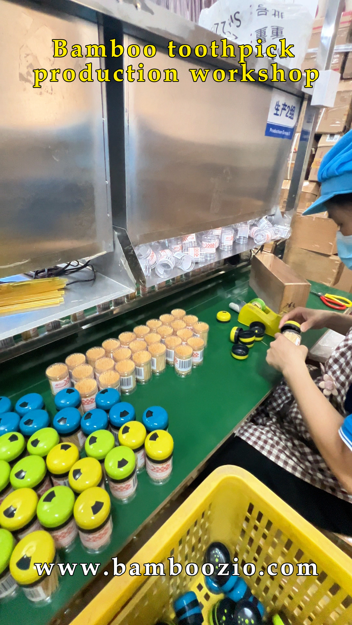 Hygiene control of bamboo toothpicks during packaging